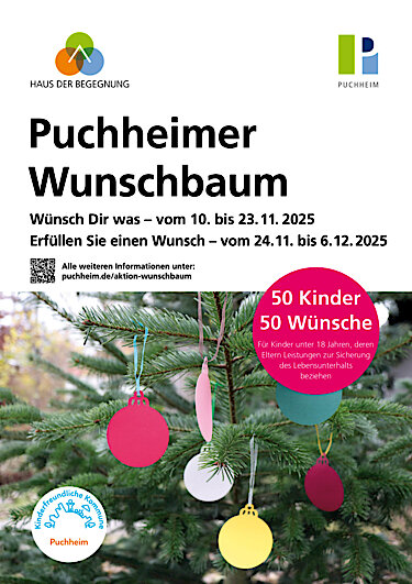 Plakat Aktion Puchheimer Wunschbaum 2025